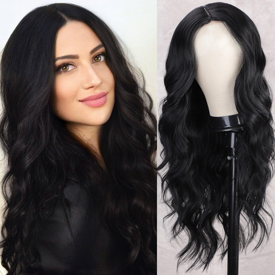Elegant Long Curly Hair Wig-1