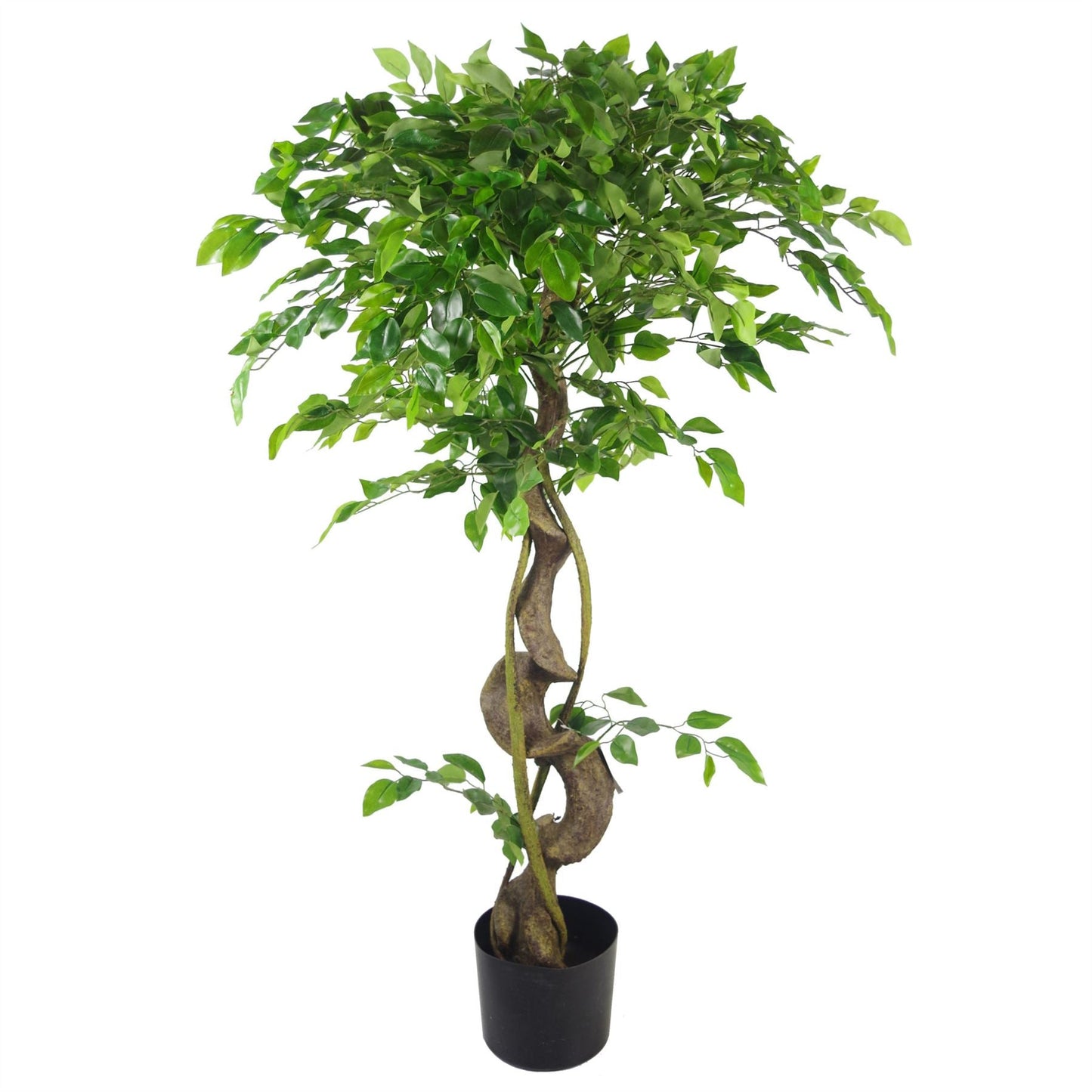 Large Artificial Japanese Fruticosa Ficus Tree Gold 120cm 4ft Realistic Botanik-2